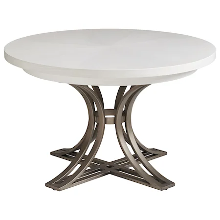 Marsh Creek 48 Inch Round Dining Table with Metal Base